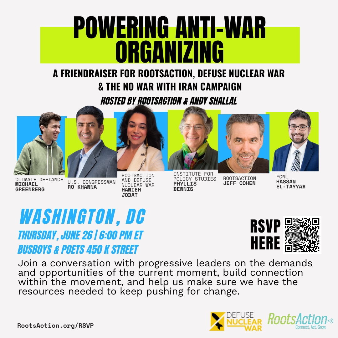 RootsAction Friendraiser in D.C.