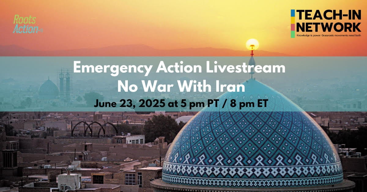 No War with Iran Livestream