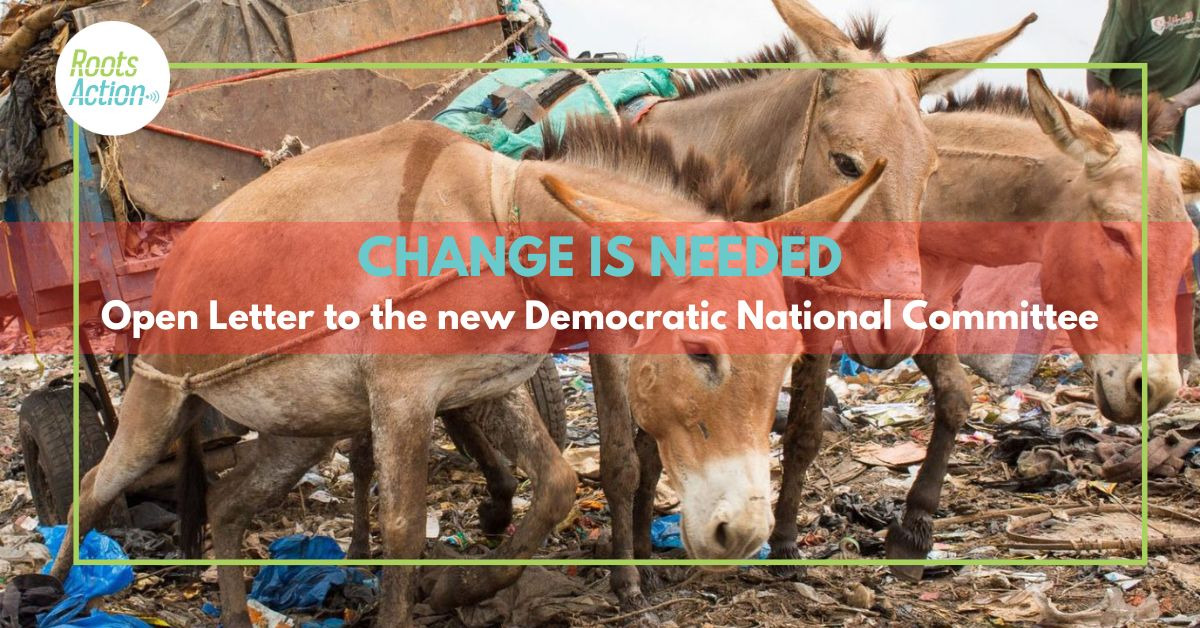 Open letter to the new DNC