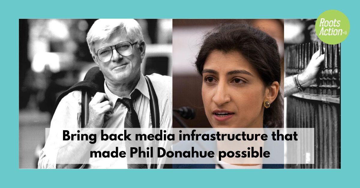 Phil Donahue and Lina Khan